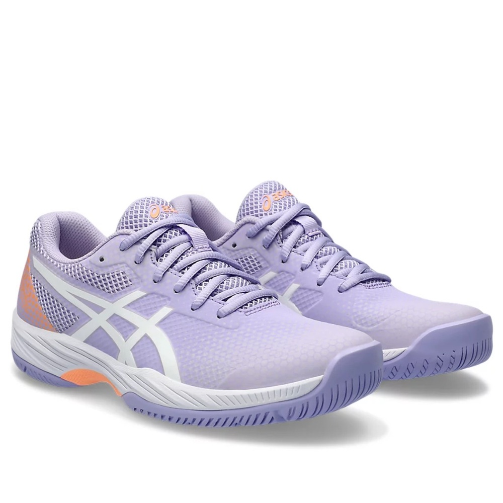 Pickleball  spring Asics Women's Athletic Shoes - Lavender and White.